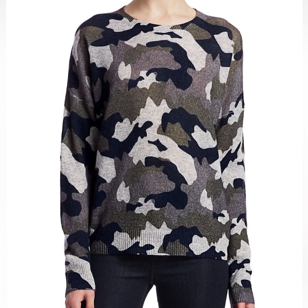 360 Cashmere Cashmere Camo Sweater